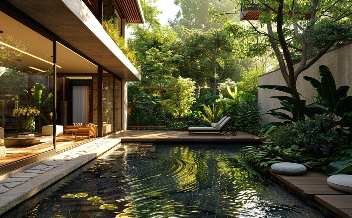 Residencia integrada al entorno natural